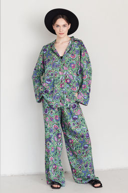 Костюм женский SET001/11/Зеленый, розовый