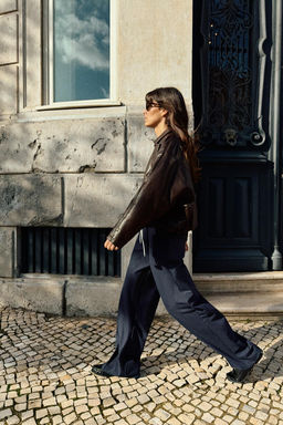 WIDE-LEG TROUSERS WITH DOUBLE WAIST - Zara фото 14