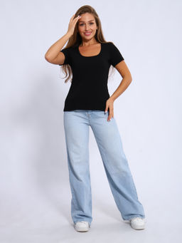 Футболка женская 6-203 (чёрный)