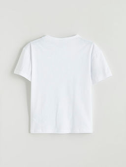 Bisiklet Yaka K?z ?ocuk Ti??rt