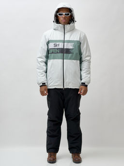 Горнолыжный костюм мужской зимний белого цвета 370Bl - Leifensh фото 8
