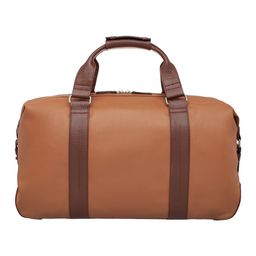 Кожаная дорожно-спортивная сумка Woodstock Camel/Coffee - Lakestone фото 4