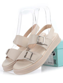 08-PEAQ196-2 LT. BEIGE Босоножки женские (натуральная кожа) - Фабричный китай фото 13