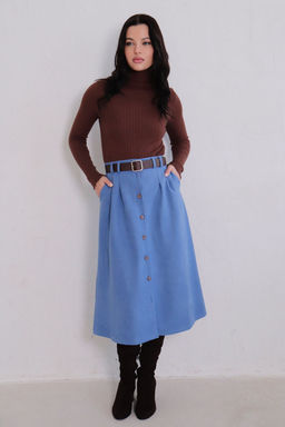 Юбка на пуговицах длины миди - Martichelli фото 55