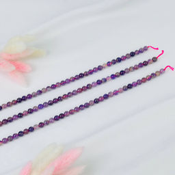 Бусины для украшений из кварцевого Аметиста (60 бусин) 39 см