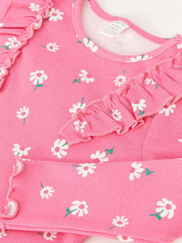 Bisiklet Yaka Uzun Kollu K?z Bebek Ti??rt - Waikiki фото 3