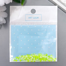 Декор для творчества Стразы флуоресцентные. Лимонно-жёлтые набор 144 шт ss10 - 2,7 мм - Simaland фото 3