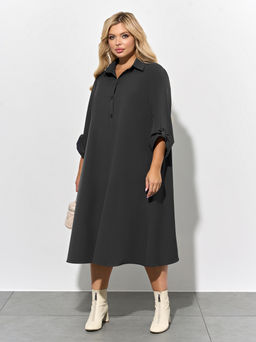 Платье 0258-1с глубокий черный - Dora фото 4