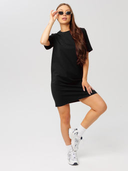 ***Трикотажное платье LINGEAMO черное ВП-05 (7)  фото 2