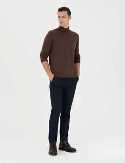 Lacivert Slim Fit Kanvas Pantolon - Pierre cardin фото 3