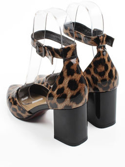 06-A71A-82PC BLACK/LEOPARD Туфли женские (натуральная кожа)