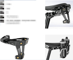 Крепление держателей бачков подсидельное. Триатлон/Марафон/Туризм. ENLEE /уп 50/100/ Цвет черный