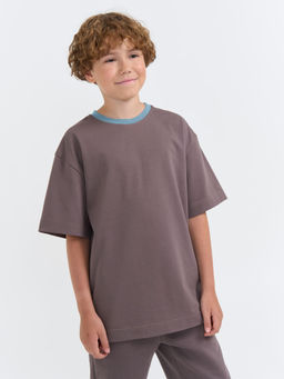 Футболка оверсайз Темный шоколад 7+ - Bungly фото 2