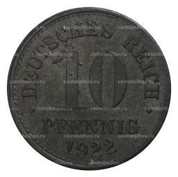 10 пфеннигов 1922 года Германия