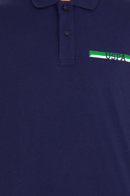 U. S. Polo Assn Мужская темно-синяя футболка-поло оверсайз - U.s. polo assn фото 8