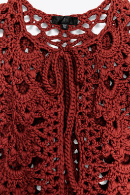CROCHET CARDIGAN - Zara фото 7
