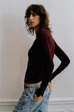 BASIC PLAIN KNIT SWEATER - Zara фото 25