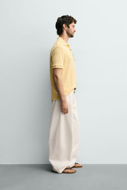 POLO REGULAR FIT JACQUARD RAYAS / Marino - Zara фото 4