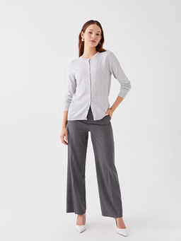 Bisiklet Yaka D?z Uzun Kollu Kad?n Triko H?rka