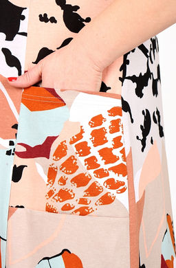 Платье Кассандра Х-483 (46-62) кулирка. Цвет в ассортименте - Лотос фото 3