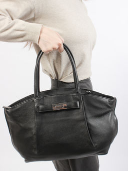 LACCOMA сумка Y2423-черный натуральная кожа полиэстер  фото 3