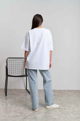 Футболка женская оверсайз "Мари" белый