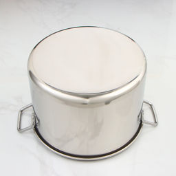 Кастрюля ОБЩЕПИТ 20л (d35см, h23см) сварной, клеп.руч. арт.КТ-ОБ-22