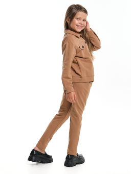 Костюм для девочки детская одежда наряды UD 7710 св.коричневый - Mini maxi фото 7