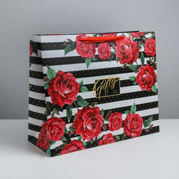 Пакет подарочный ламинированный, упаковка, Gifts, XL 49 х 40 х 19 см