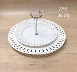 Ваза для фруктов 2-х ярусная / R-631 /уп 11/ - Галеонтрейд фото 2