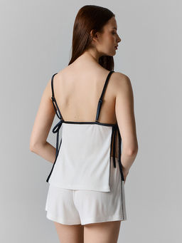 Комплект домашний женский с велюровыми завязками по бокам - Mark formelle фото 2