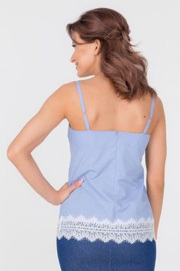 Топ с кружевом по низу - Looklikecat фото 3