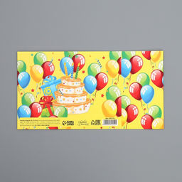 Цена за 2 шт. Коробка подарочная складная, упаковка, «С днем рождения», 20 х 15 х 8 см