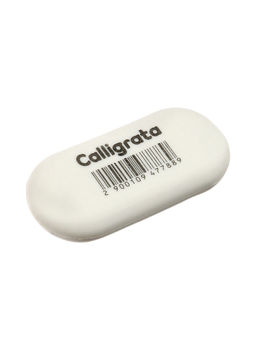 Цена за 10 шт. Ластик овальный белый