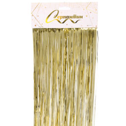 Цена за 10 шт. Дождик 2 м "Глянцевый стиль", шампань