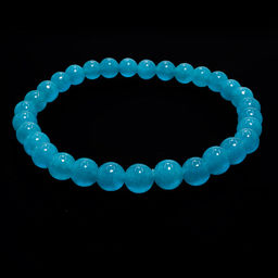 Браслет из камня Аквамарин помогает вносить ясность в дела отношения 6мм