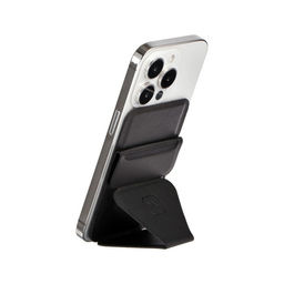 Магнитный кошелёк-подставка Windigo, поддержка Magsafe, для iPhone 12/13/14/15, графитовый чёрный  фото 12