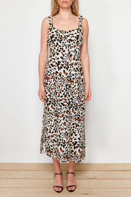 TRENDYOLMILLA K?rm?z? Cicekli Viskon Maxi Dokuma Elbise TWOSS24EL00613  фото 16