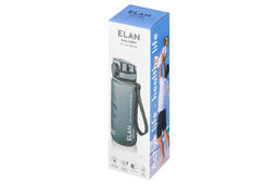 Бутылка для воды 500 мл 6,5*6,5*23 см "Style Matte" с углублениями д/пальцев, серая