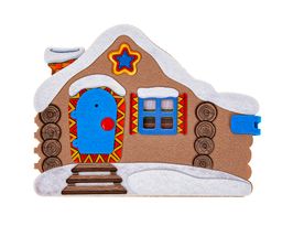 Развивающая книжка из фетра Домик Дедушки Мороза - Smiledecor фото 2