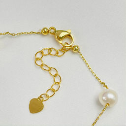 Браслет на цепочке с Жемчугом 17 см +