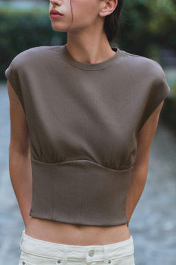 TOP TEXTURA CORSETERO / Vis?n - Zara фото 3