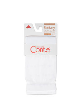 CONTE Удлиненные носки с прозрачным верхом в горошек FANTASY bianco  19С-29СП - Conte elegant фото 7
