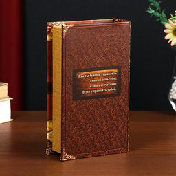 Шкатулка книга-сейф «Время - деньги», дерево, искусственная кожа, 21×13×5 см