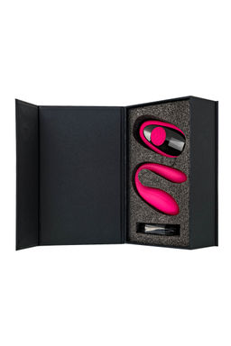 Вибратор для пар eroTeq Prawno с пультом ДУ, силикон, розовый, 18 см