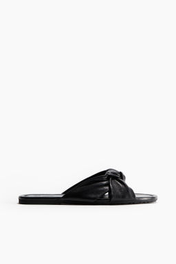Sandalias de piel con nudo decorativo - H&m фото 6