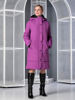 25422 Пальто лиловый - Dizzyway фото 2