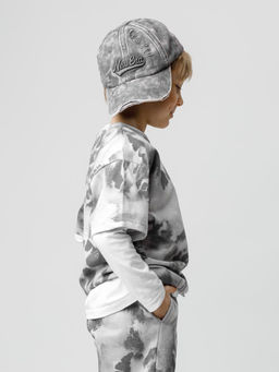 КР 302804/речной перламутр,размытая фактура к628 фуфайка (футболка) для мал