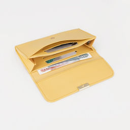 Кошелёк на кнопке, цвет жёлтый - Simaland фото 4