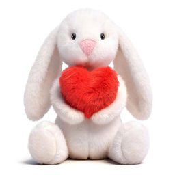 Мягкая игрушка "Заяц с большим сердечком" 27 см.